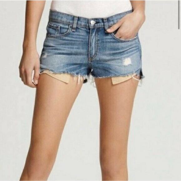 rag & bone Pants - Rag & Bone The Mila Denim Shorts